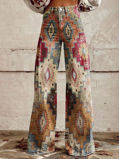 ALDINA - VINTAGE BOHO BAGGY TROUSERS