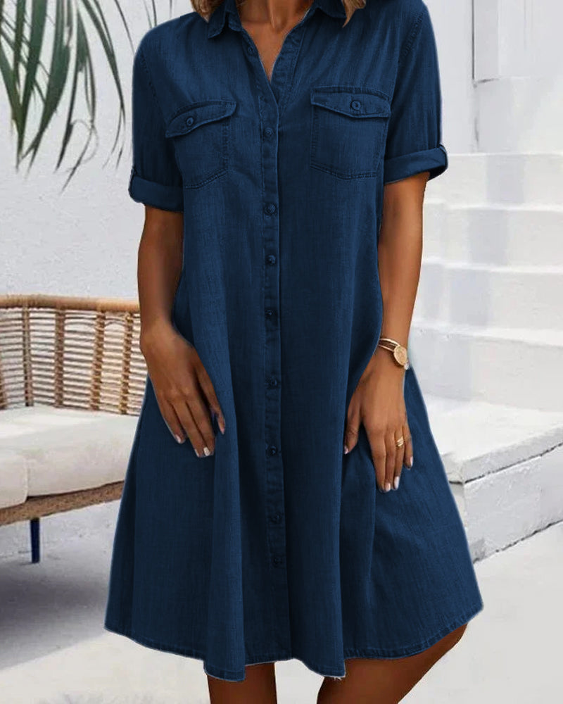 Emma | Short Sleeve Midi Dress