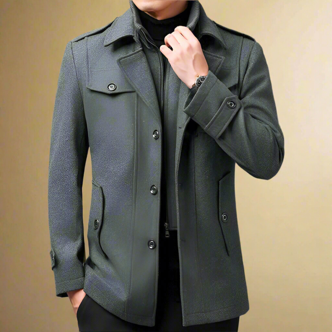 Adriano™ Trench Coat | Classic Elegance