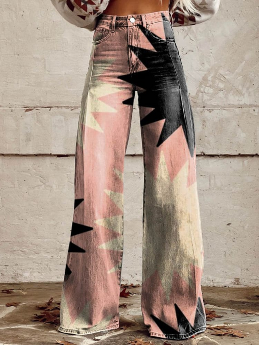 CZARINA - GEOMETRIC WIDE PANTS