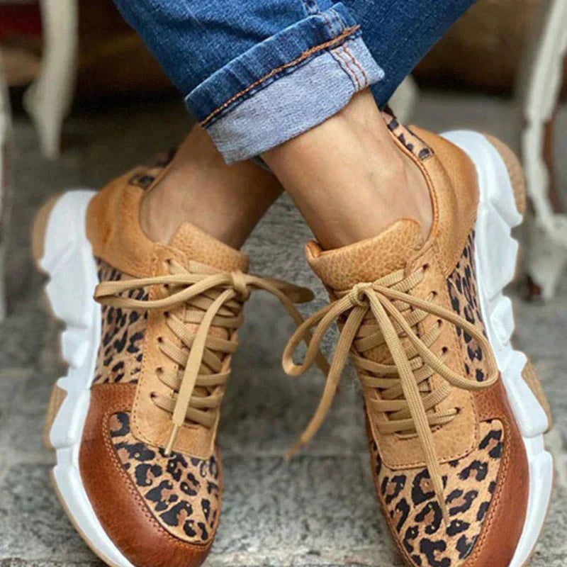 Paulette - Bold and comfortable leopard sneakers 