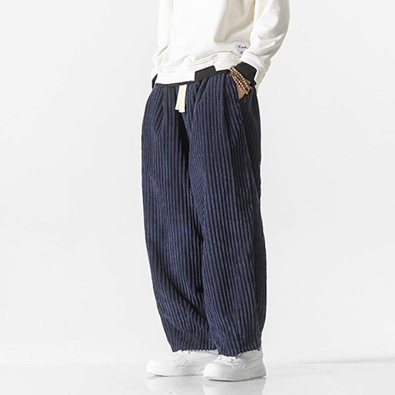 Masaaki | Pantalon en velours côtelé unique