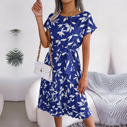 Madeline™ - Robe Maxi Plissée Fleurie – Mode Chic Printemps & Été