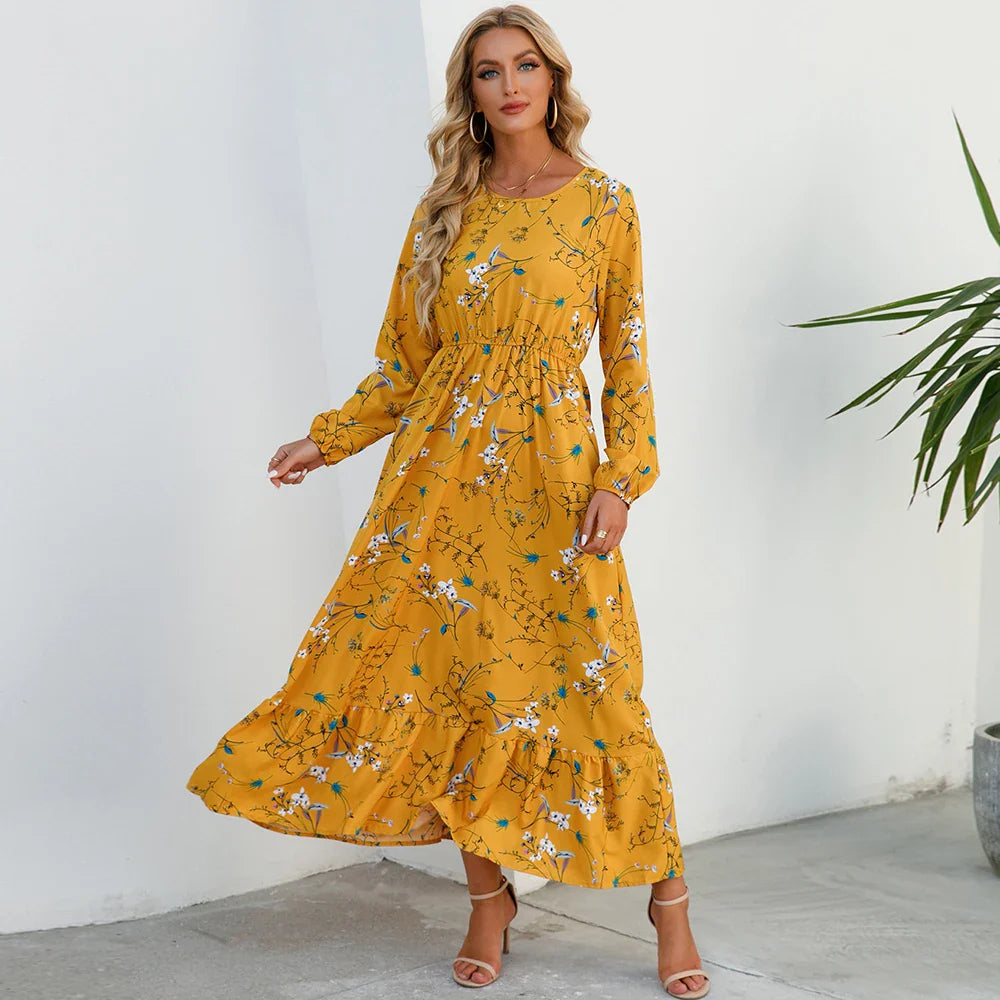 Mira™ | Robe Maxi en Chiffon Bohème