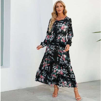 Mira™ | Bohemian Chiffon Maxi Dress