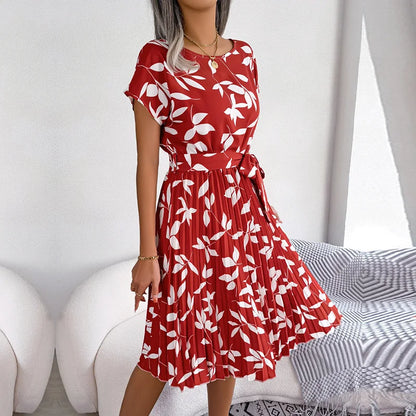 Madeline™ - Robe Maxi Plissée Fleurie – Mode Chic Printemps & Été