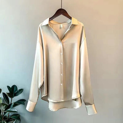 Elisa™ | Blouse Satinée Élégante