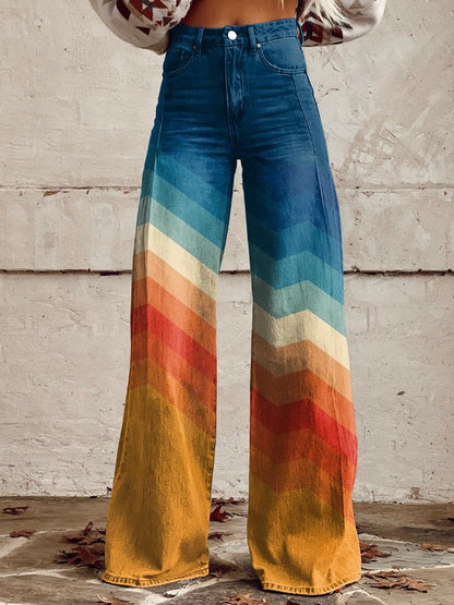 DESIA - RETRO HERRINGBONE TROUSERS