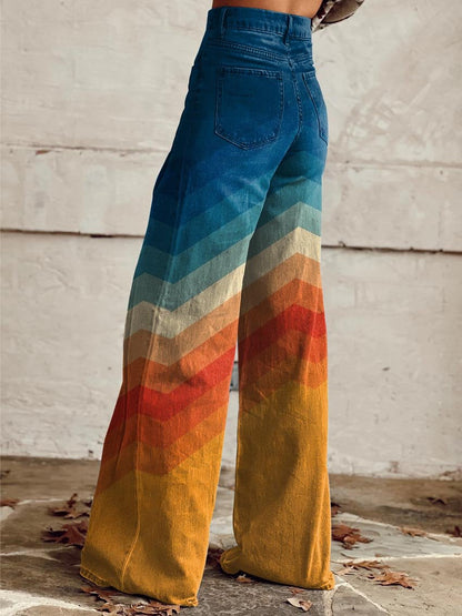 DESIA - RETRO HERRINGBONE TROUSERS