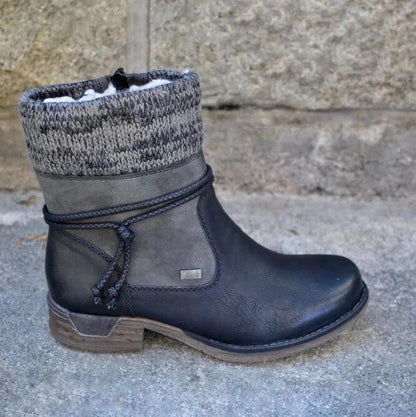 Léonie - Stylish orthopedic boots in vegan leather